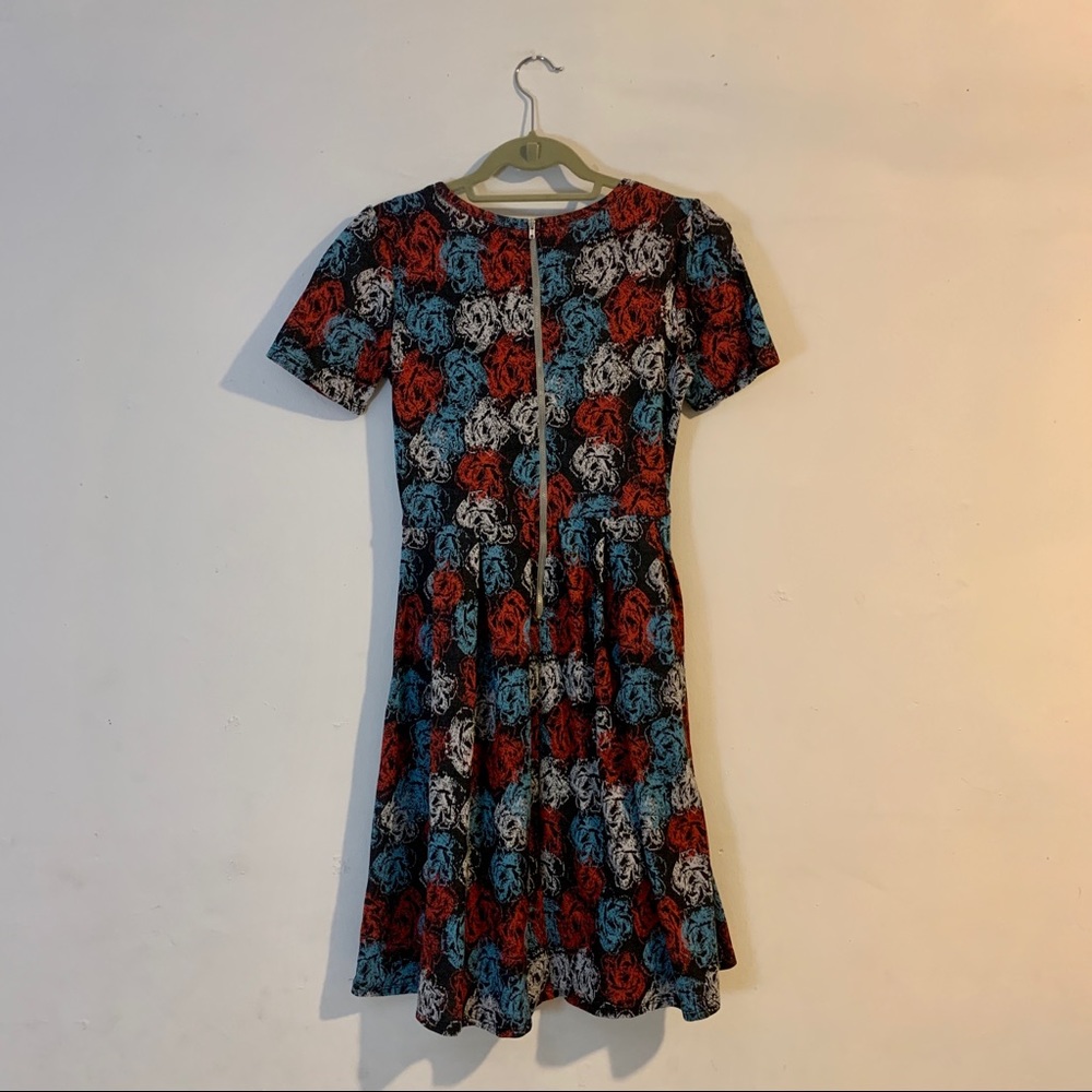Lularoe Amelia Floral Dress Size Small - Picture 3 of 8